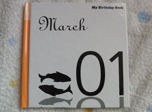 My birthday book