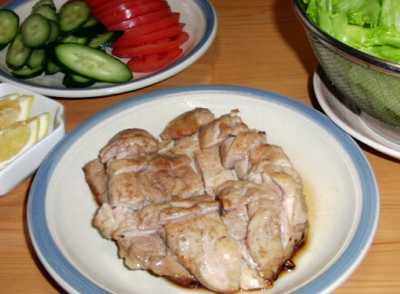 チキンのレモン胡椒焼